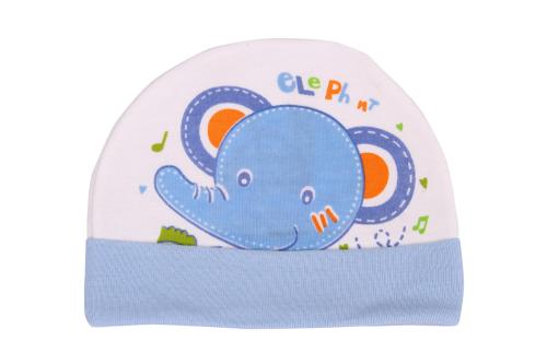 Mom's Darling Multicolor Cotton Baby Cap Set - 0-6 Months (Pack Of 3)