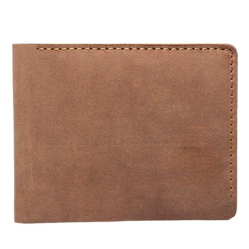 DCENT KRAFT Genuine Leather Slim Wallet for Men, Casual Minimalist leather Tan wallet for Boys
