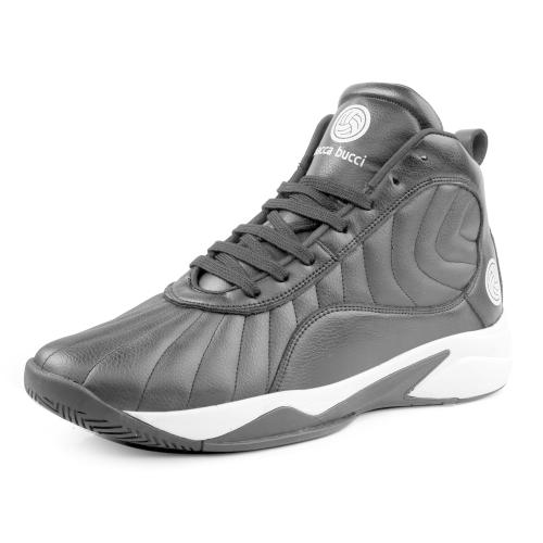 Bacca Bucci Men's Avalanche Classic Hi-Top Streetwear Fashion Sneakers| Casual Shoes for Men Black