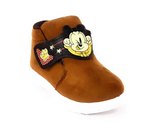 Coolz Kids Chu-Chu Sound Musical First Walking Shoes Bobdog Tan for Baby Boys and Baby Girls for 9-24 Months(21-24 Months)