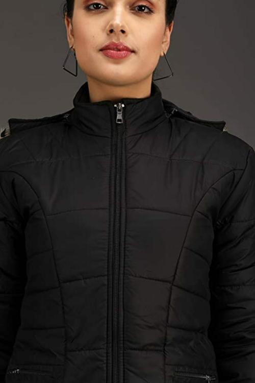 Mia Fashion Women's Solid Bomber Jacket