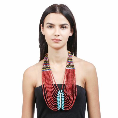 Buy Beads Necklace Artificial Fashion Jewellery For Women Multi Color