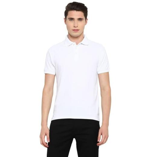 BQ Men's Cotton Polo Neck Half Sleeve T-Shirt