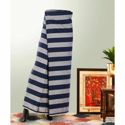 Lungi - Blue - Striped - Free Size