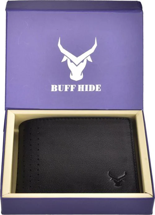 Buy BUFFHIDE Brown Genuine Leather RFID Wallet For Men (5 Card Slots ...