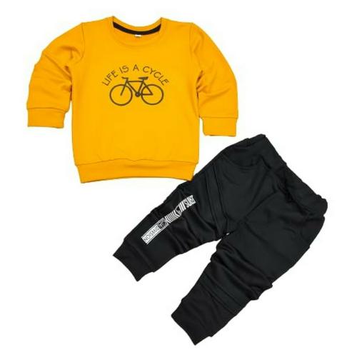 HORSE GOLF Baby Boys Top and Bottom-MUSTARD-3-4 YEAR