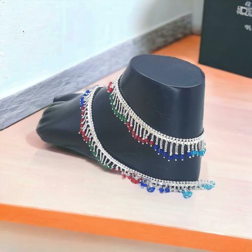 Buy BR Ornaments Shimmering Glittering Women Anklets & Toe Rings Alloy