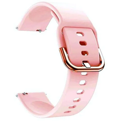 Adamo 20MM Silicone Strap Compatible with Amazfit GTS 2 Mini, Amazfit Bip/ Bip U/Pro/Lite, Bip S, Amazfit GTS/ 2/2e, Amazfit GTR Galaxy Watch Active 2 Compatible All 20/22MM Watches(Pink)N12BIP21