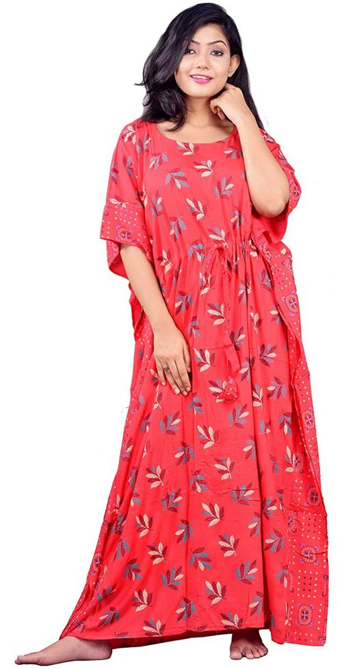 CLYMAA Women Pure Cotton Nighty (4XL)