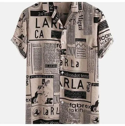 Classy Vouge Men Multicolor Printed Cotton Blend Casual Shirt (Xl)