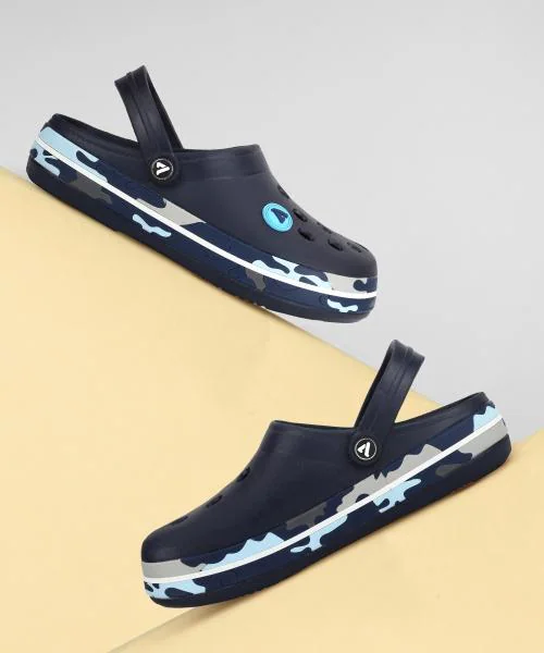 Aqualite Mens Navy Blue Clogs