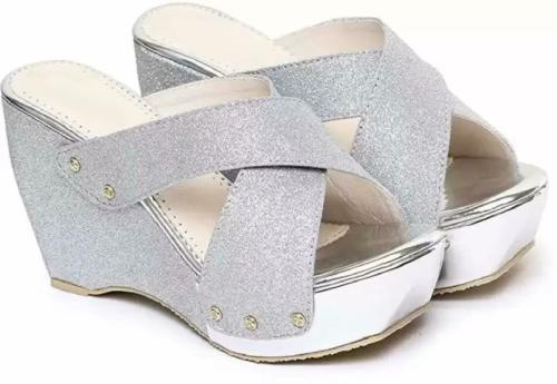 Digni's Stylish Silver Wedges For Women