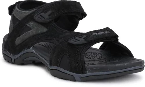 Sparx Men SS-506 Black Grey Floater Sandals