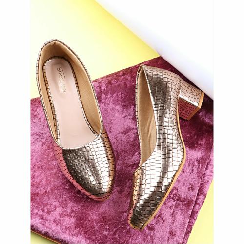 Shoetopia Women Copper Heels Sandal