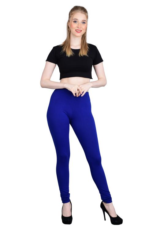Shruthi StretchChuridar Leggings(Old Royal) with Elasticated Waistband