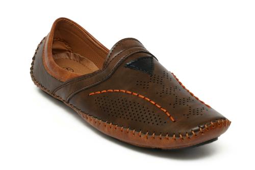 KNOOS Brown Casual Shoes for Men