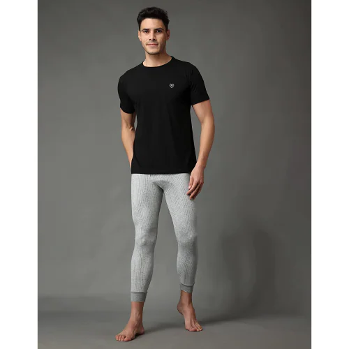 Wearslim Winter Wear Men's Thermal Bottom Lower Warmer | Winter Base Long Johns Underwear Ski Cold Weather for Heat Retention | Thermal Underwear Inner for Men Color, Light Grey (Size - 3XL)