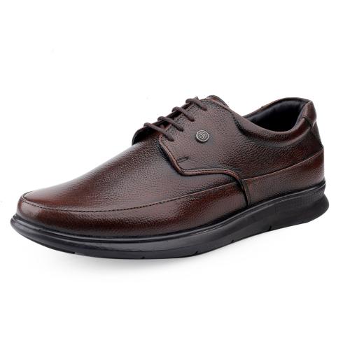 Bacca Bucci Leather Office Lace-ups Formal Black Shoes | UK- 06 to 14 Brown