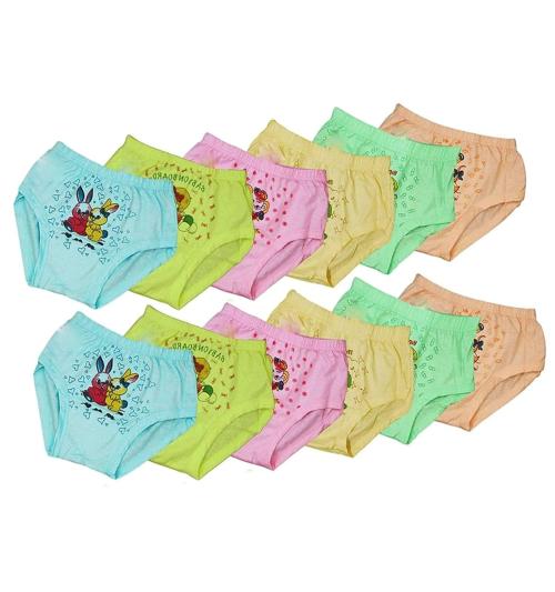 CN FASHION Panty For Baby Girls and boys (Multicolor, Pack of 12)_8-9 Y