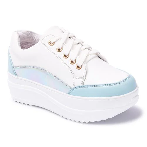 Vendoz Women White Casual Shoes