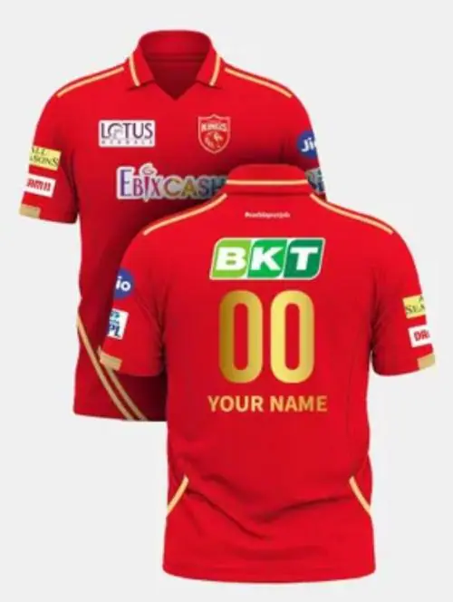 Galactik Punjab kings IPL Fan jersey t shirt for men-XL