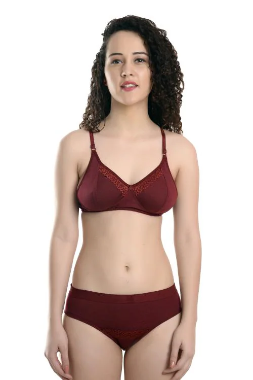 Kirrox Maroon lingrie set
