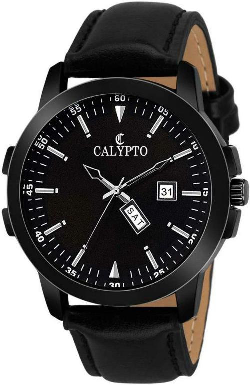 CALYPTO Analog Black Dial Black Strap Watch For Men ST- 344