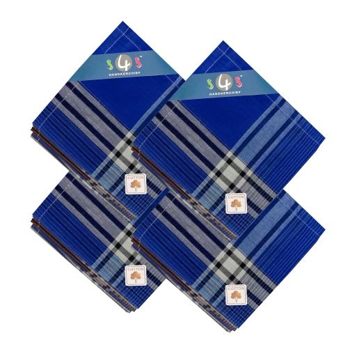 Buy S4S 100 Cotton Pack of 24 Premium Handkerchiefs Hanky For Men