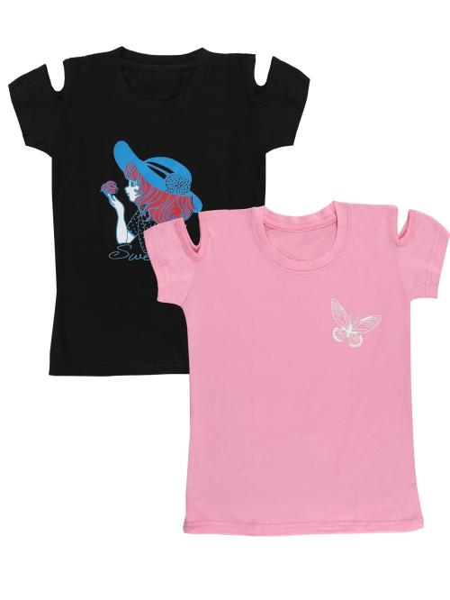 fasla Girls T-Shirt Pack of 2