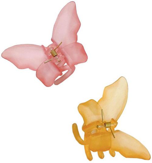 Buy Denicraas Multicolor Butterfly Hair Claws For Women (Pack Of 2