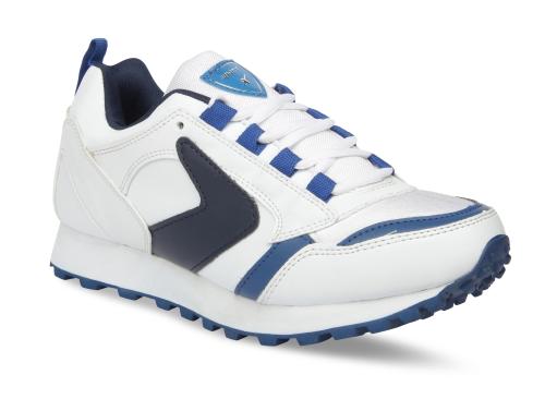 Sparx Men SM-8 White Navy Blue Sports Shoes