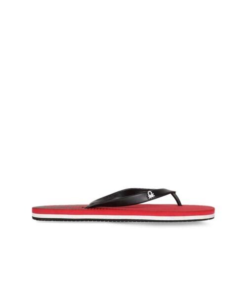 United Colors of Benetton Men's Black Flip Flops