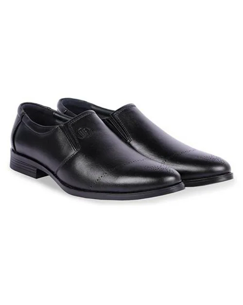 Hush Fox Men Formal Slip On Shoe (Black)