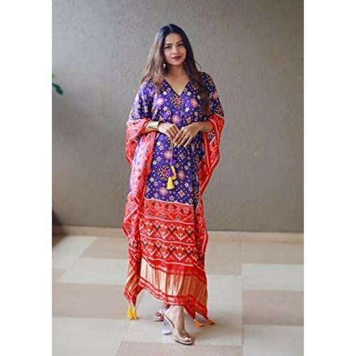 RibadiyaBrothers New Prime Collection of Kaftan Dress which is Design with Digital Print on Pure gaji Silk.