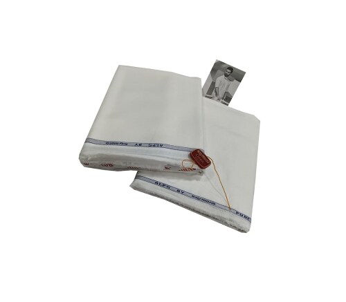 Raymond 100% Linen Trouser Shirt Fabric Combo Box (Unstitched, All Weather Fabric White Shirt+ White Trouser)