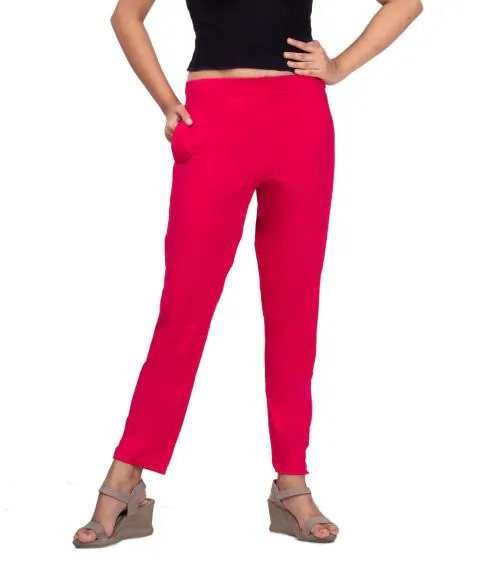 Buy Anaro Rani Women Cotton Lycra Pencil Pant (Kurti Pant/cigarette