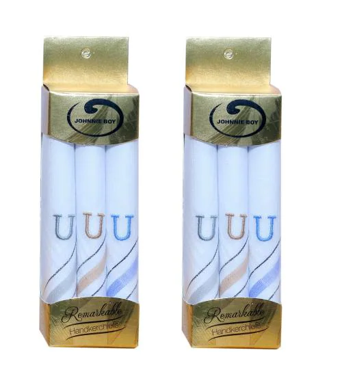 Johnnie Boy handkerchief for men & boys with monogram/embroidered 