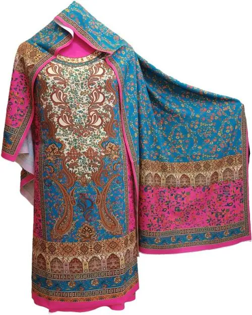 VESHA BHOOSHA Wool Printed Salwar Suit Material ()