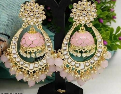 Twinkle Star Fashion Hub Gold-Plated Earring Set Pink (Women)