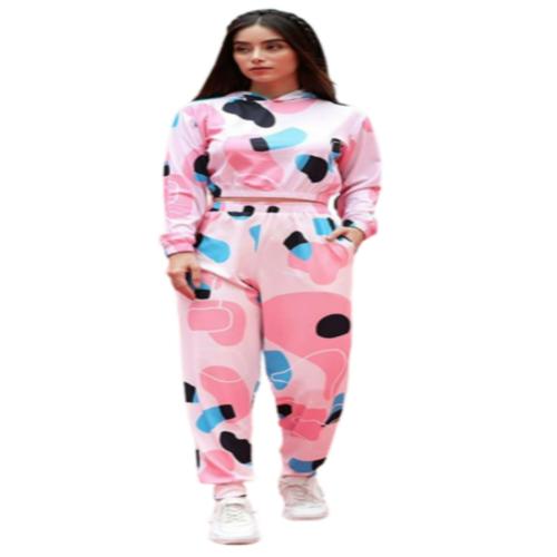 Andaria Fashion Hub Stylish Sports Use Tracksuit Girls Women's Yoga Track Suit Pants (M,Pink)