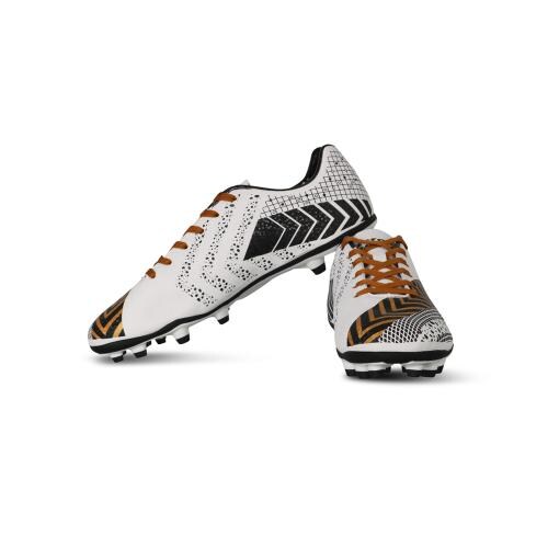 Vector X Men's Gravity Football Shoe/Studds (Black-Gold)