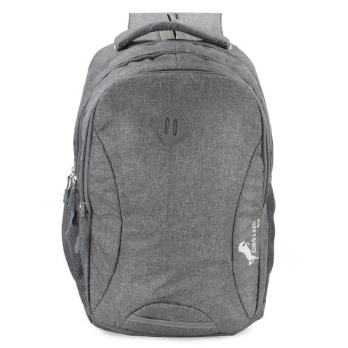 Chris & Kate Grey 35 Ltrs Khadi Backpack for School, College and Office