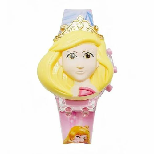 SWADESI STUFF 3D Cartoon Back Ground MULTILIGHT Digital Kids Watch for Girls - 3D CINDRELLA