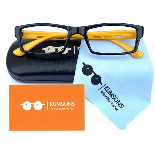 Kumsons Kids Blue Ray Cut Anti-Glare Protection Computer&Mobile Screen Eye Glasses,Zero Power Computer Light Protection,Best For Online Classes,Coding Classes for kids