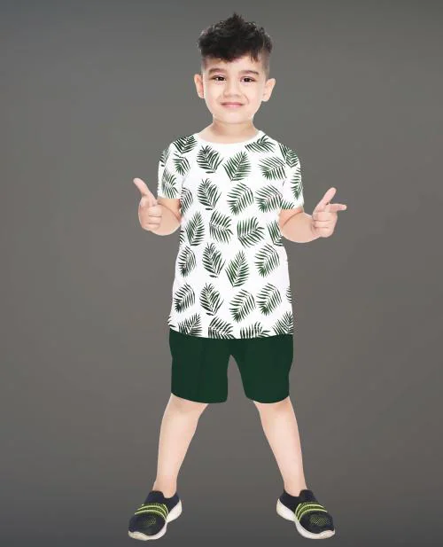 Tarsier Baby Boys Cotton Clothing set ( 4-5 years )( leaf )