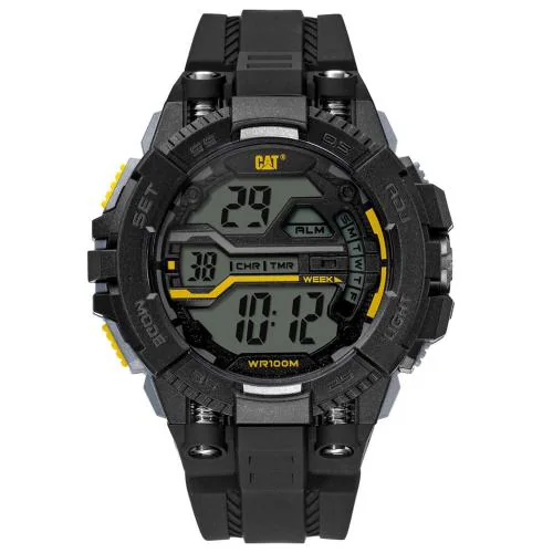 CAT Bolt Digital Chronograph Grey Round Dial Men's Watch - OA.167.21.147