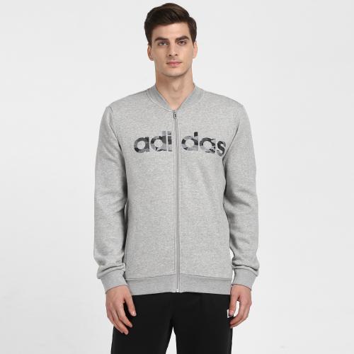 Adidas Men E CAMO LIN BOMB Grey Sports Track Jacket