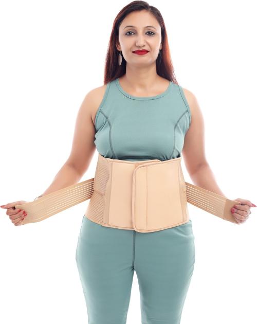 GUNTINA Abdomen support Waist & belly Belt for Men & Women adjustable size L (35 to 40) Abdomen Support (Beige)