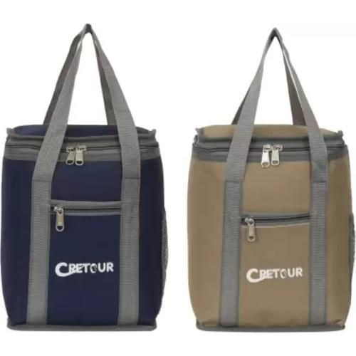 Binwage Combo Offer Lunch Bags(Branded Premiu Quality Carry ON School Picnic Waterproof Lunch Bag (Beige, Blue, 8 L)