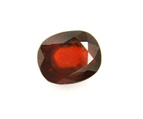 BAGUE Natural Hessonite Crystal Gemstone